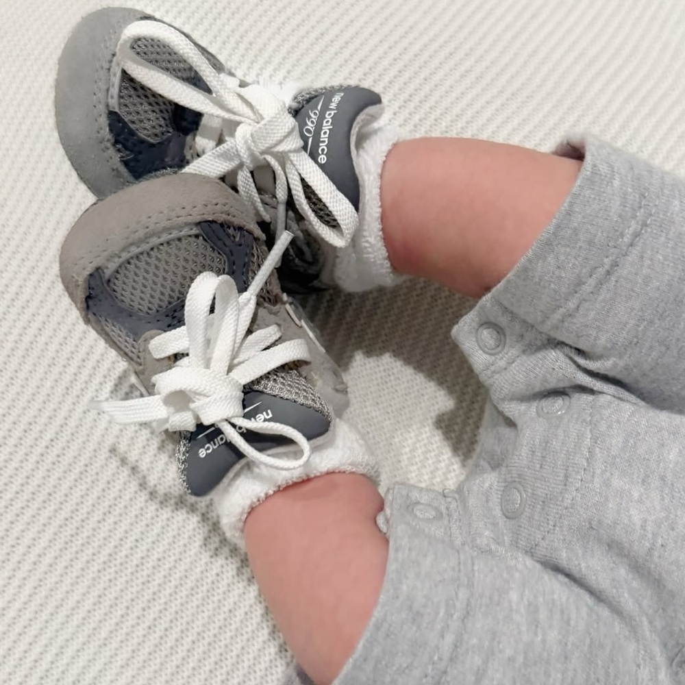 New Balance Navy and Gray Baby Walkers
